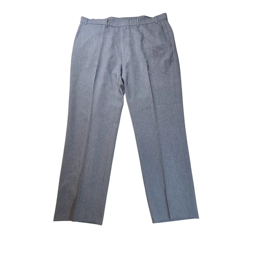 Levis Action Slacks Mens 36x24 Gray Vintage 80s Flat‎ Front Dress Pants